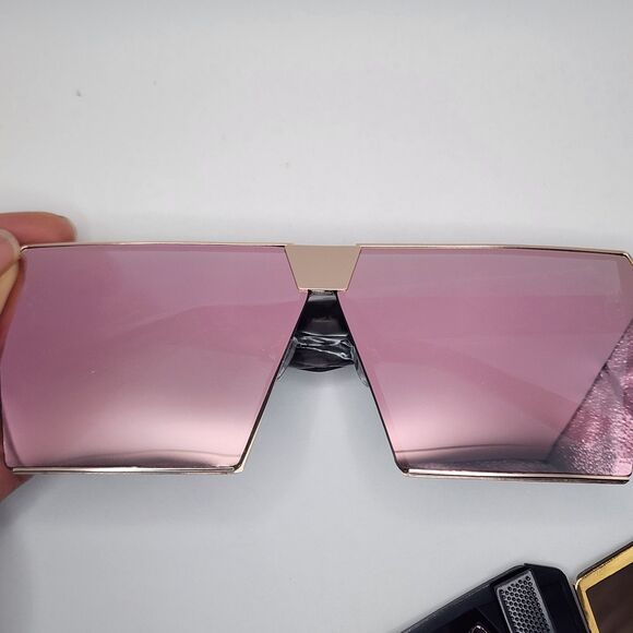 Sunglasses Oversized Large Flat Square Mirror Lens Set Of 3 Flat Top Aviator - Picture 6 of 14